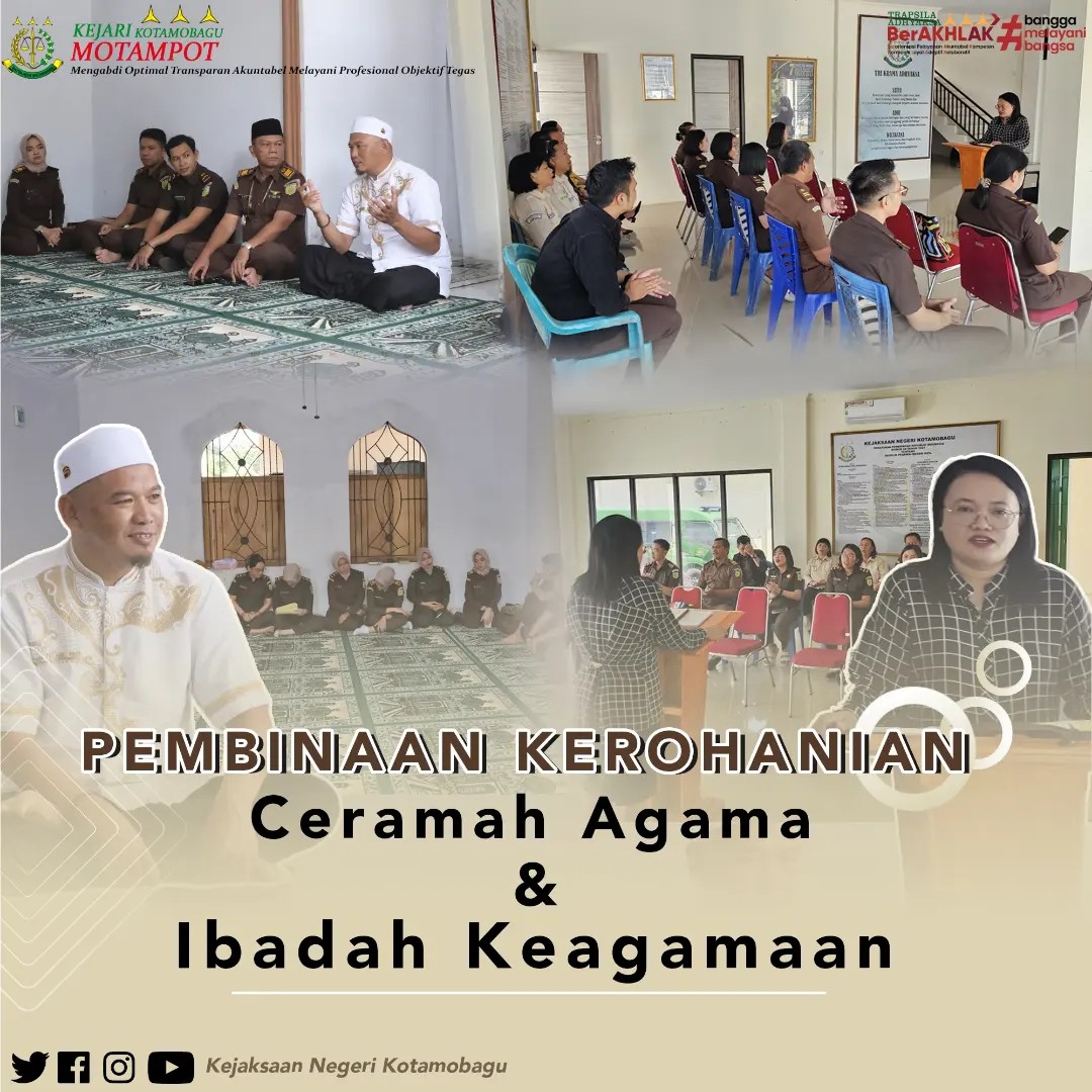 Kegiatan Pembinaan Kerohanian yaitu Ceramah Agama Mei 2024